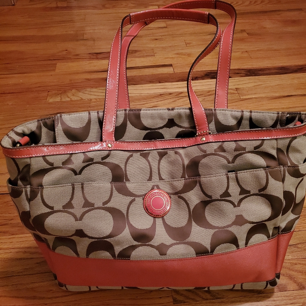 Coach diaper bag/ large tote bag